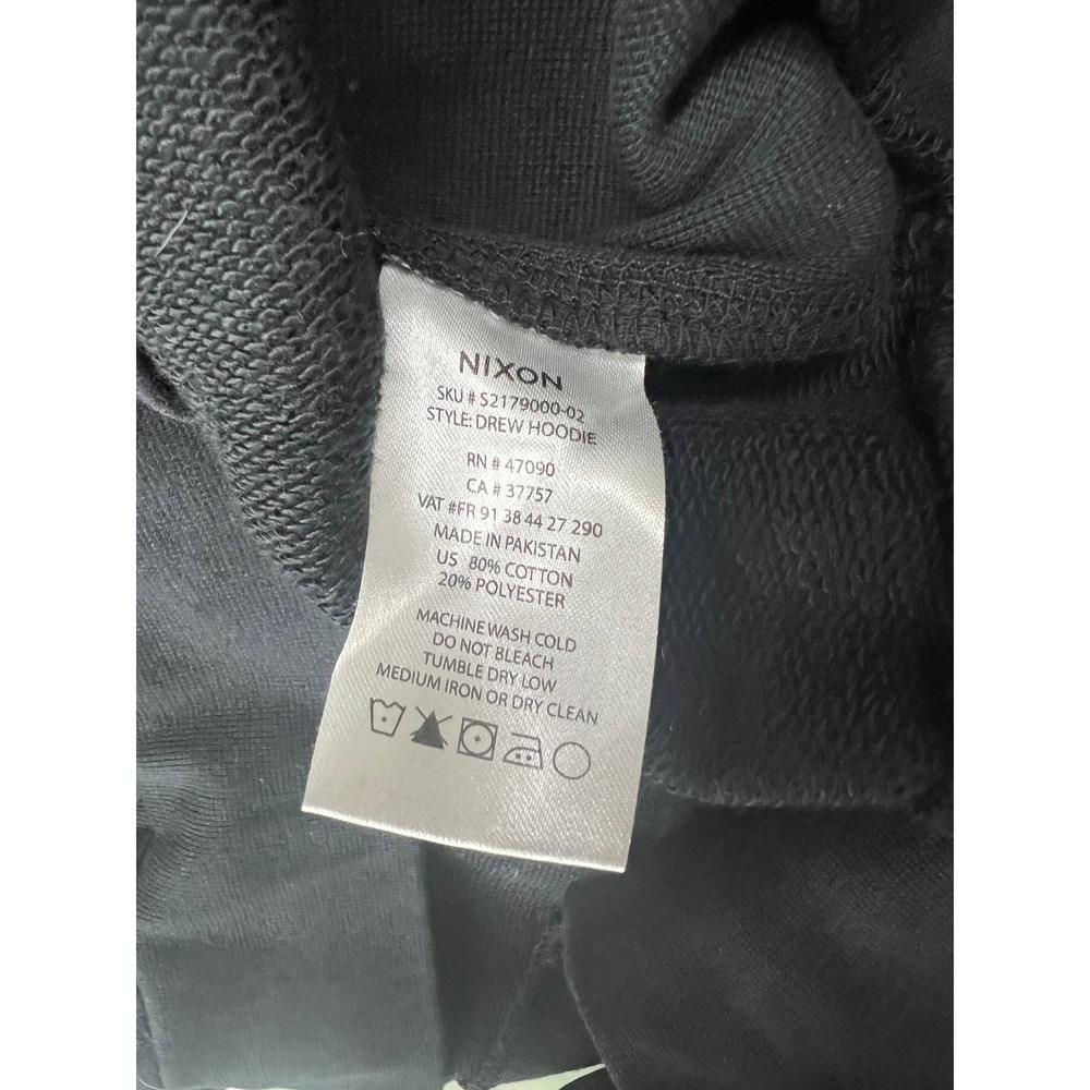 Men's Nixon black long sleeve hoodie L - Picture 4 of 4